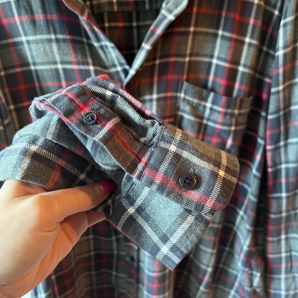 Cheap Monday Men’s Plaid Button Up Flannel Neoshirt L GUC - Picture 5 of 9